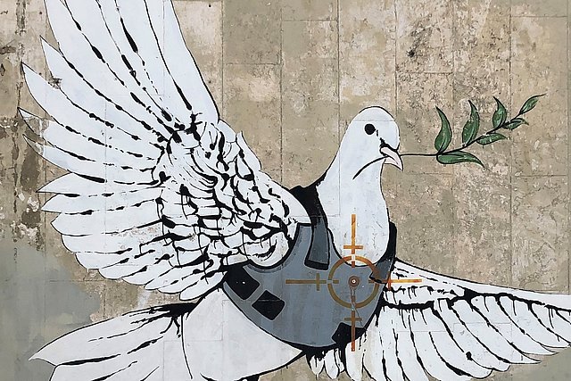 Banksy - Friedenstaube