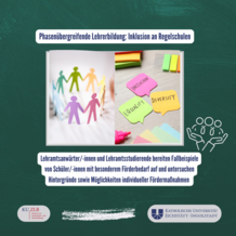 Plakat Phasenübergreifende Lehrerbildung
