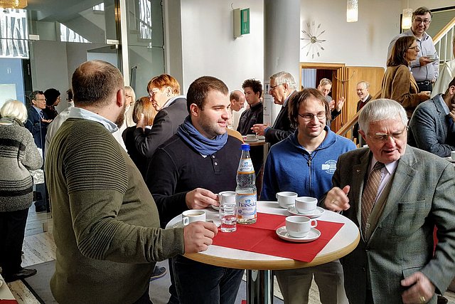 Studierende der theologischen Fakultät auf einer Tagung in Mainz