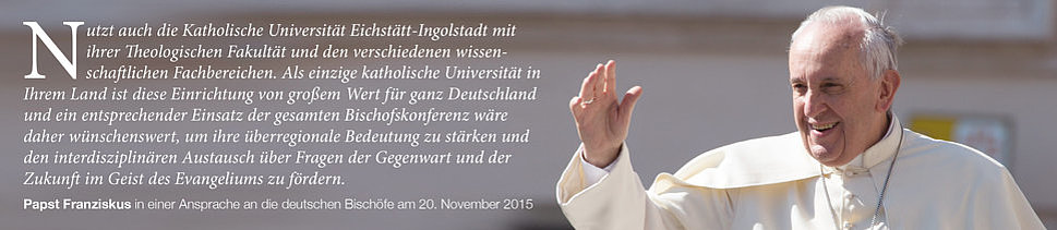 Papst Franziskus über die ThF