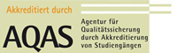 Logo AQAS Agentur für Qualitätssicherung durch Akkreditierung von Studiengängen