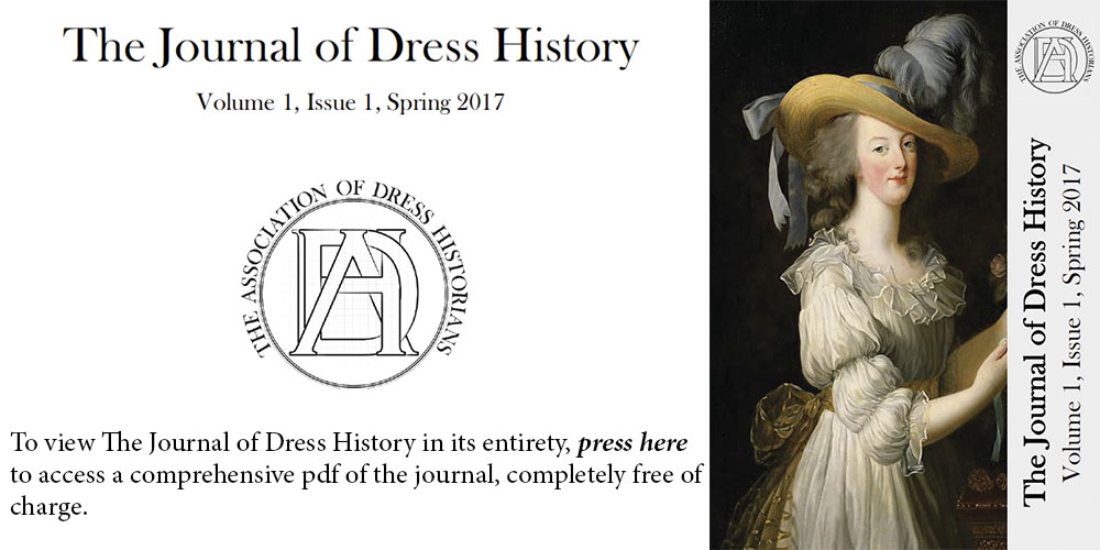 Journal of Dress History – Spring 2017