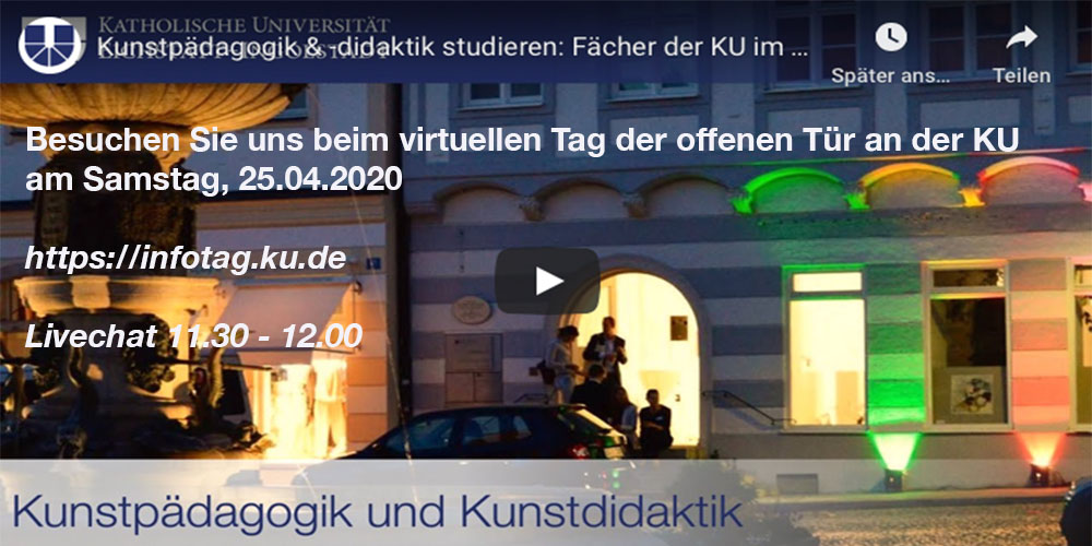 Videohinweis Virtueller Tag der offenen Türe 2020