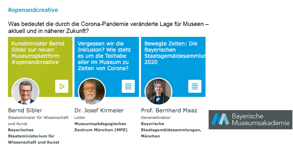 #openandcreativ Bayerische Museumsakademie