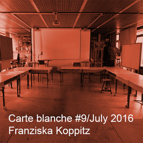 Carte blanche #9  Franziska Koppitz Startbild