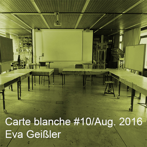 Carte blanche #10 Eva Geißler Startbild