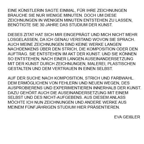 Carte blanche #10 Eva Geißler Text