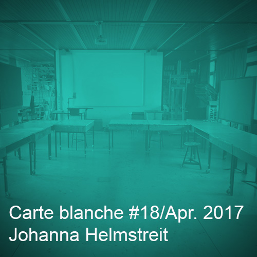 Carte blanche #18 Johanna Helmstreit Startbild