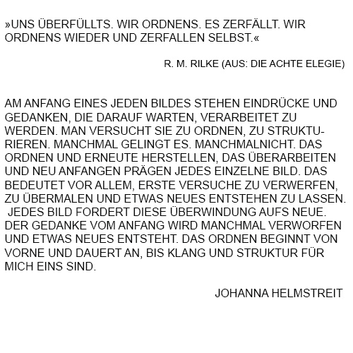 Carte blanche #18 Johanna Helmstreit Text