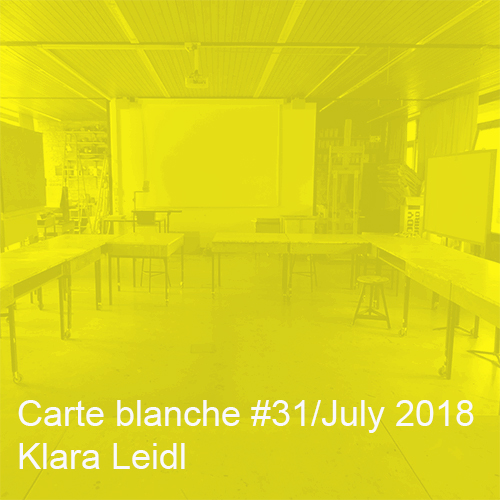 Carte blanche # 31 Klara Leidl Startbild