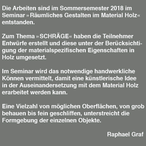 Carte blanche #34 Seminar Raphael Graf Text