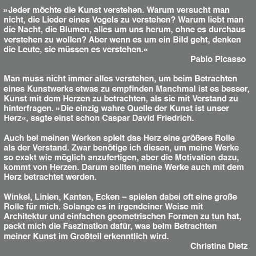 Carte blanche #39 Christina Dietz Text