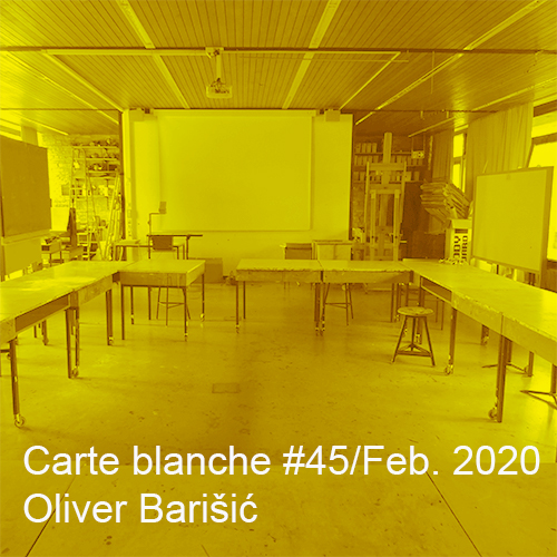 Carte blanche #45 Oliver Barišić Startbild