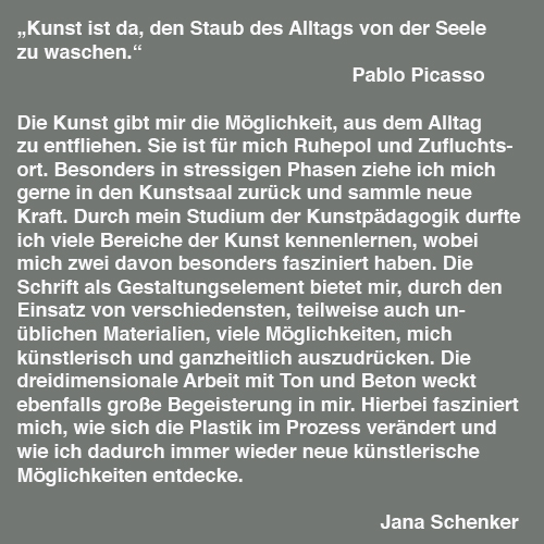 Jana Schenker Carte blanche #47 Text