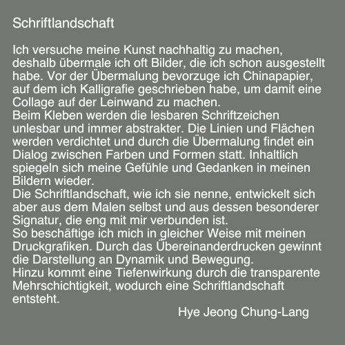 Carte blanche #55 Hye Jeong Chung-Lang Text