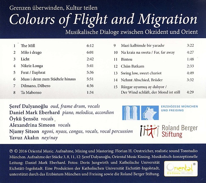 Cover Colours of Flight and Migration Rückseite