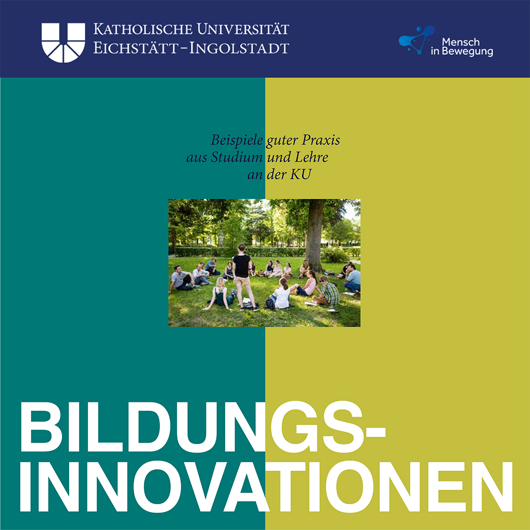 Das Bild zeigt das Cover einer Broschüre mit dem Titel "Bildungsinnovationen"