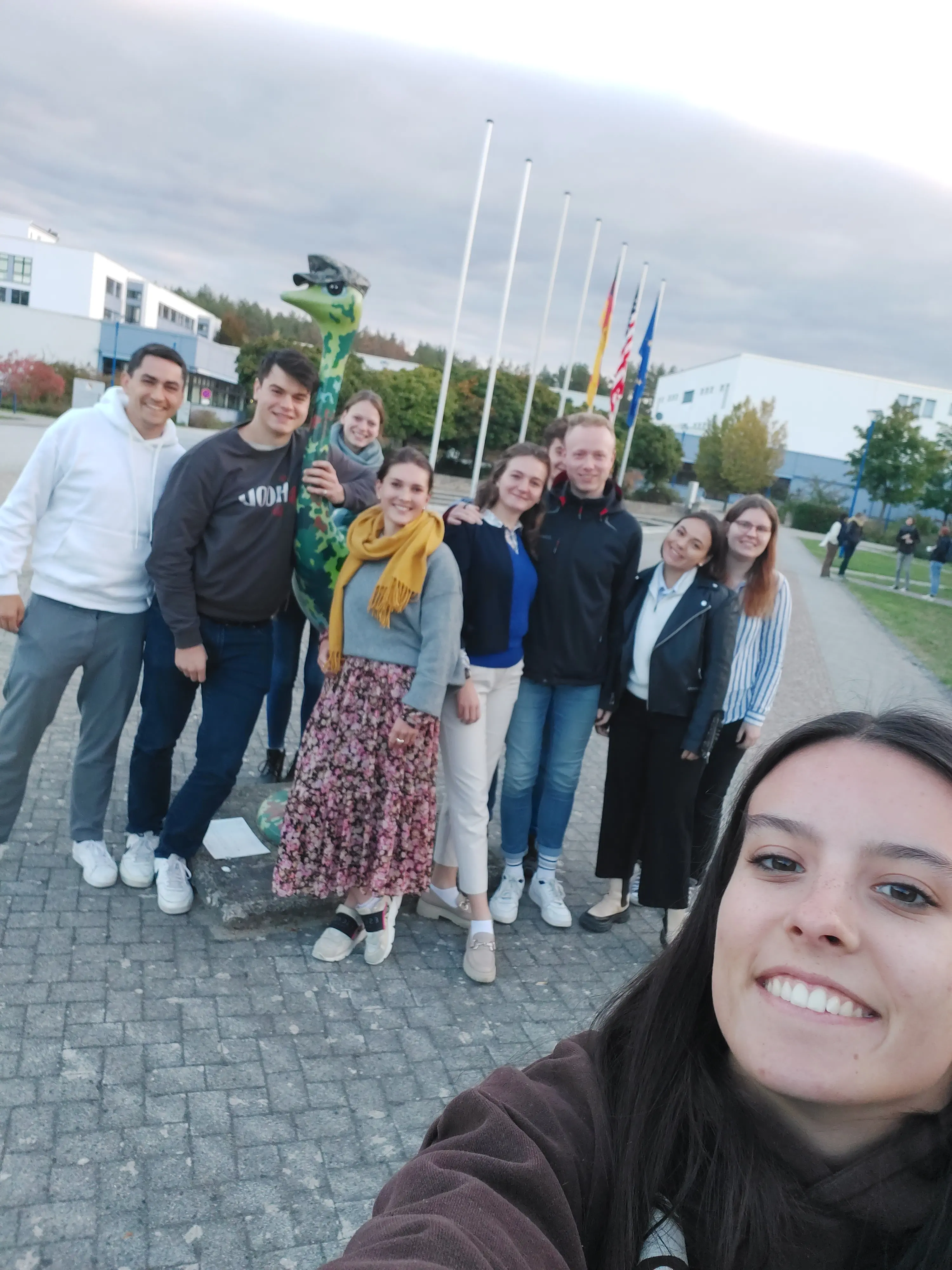 Selfie mit Militär Straus