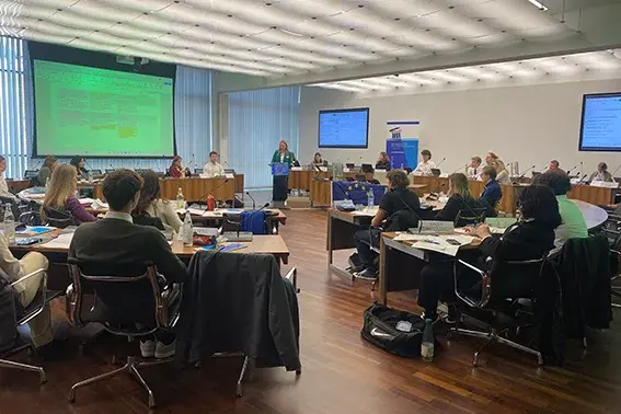 Präsidentin Kowalski bei ihrer Rede