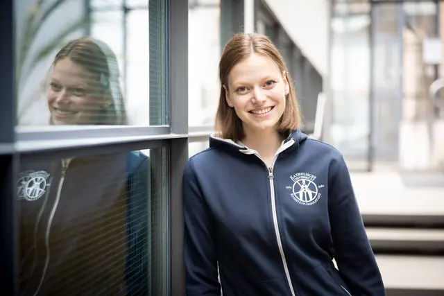 Studentin an der KU