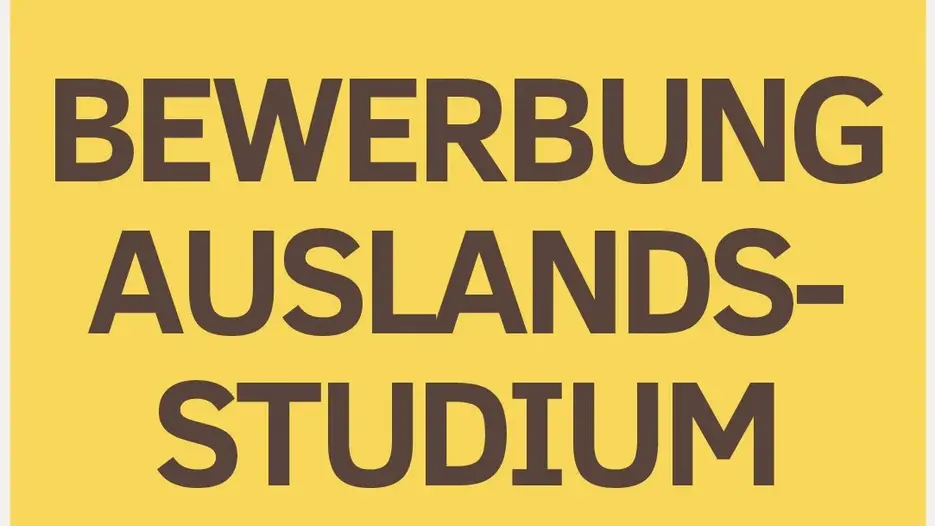 Plakat Bewerbung Auslandsstudium