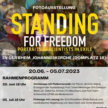 Plakat Ausstellung "Standing for Freedom"
