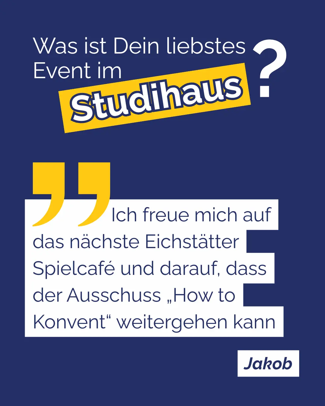 Jakob: Ich freue mich auf das n&auml;chste Eichst&auml;tter Spielcaf&eacute; und darauf, dass der Ausschuss &bdquo;How to Konvent&ldquo; weitergehen kann
