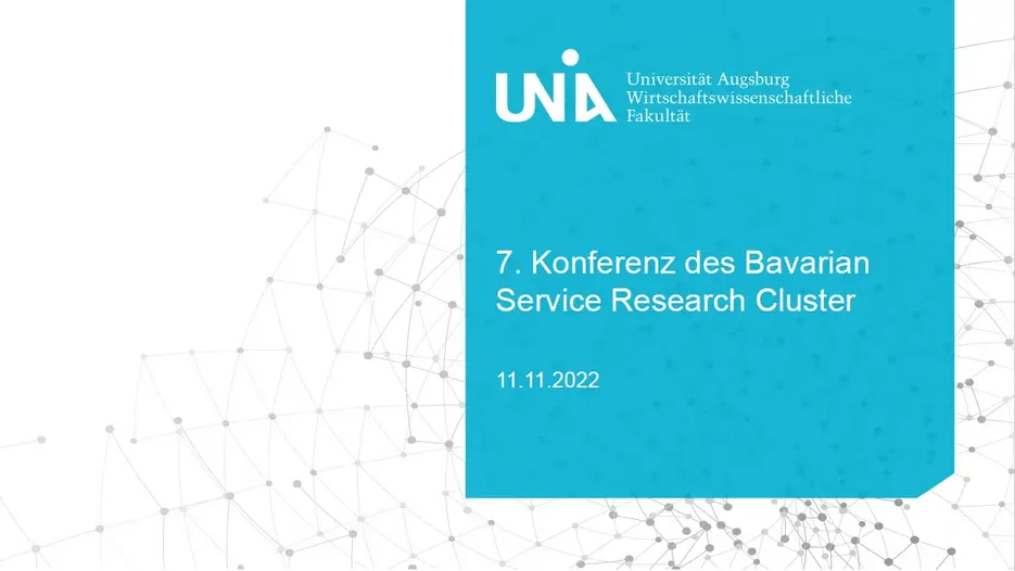7. Konferenz des Bavarian Service Research Clusters