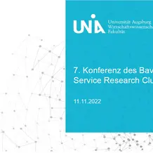 7. Konferenz des Bavarian Service Research Clusters