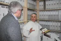 K. Pinggéra und P. Nageeb im Handschriftenarchiv