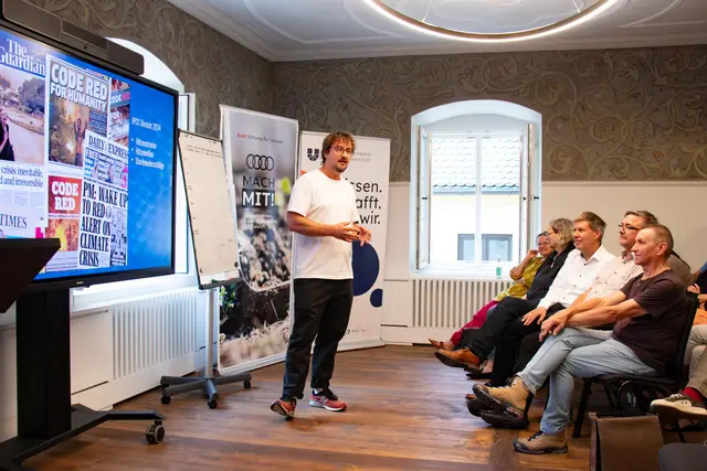 Bei der Klimakonferenzsimulation