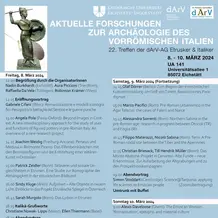 Aktuelle Forschungen zur Archäologie des vorrömischen Italien, 8. bis 10. 3. 2024, KU