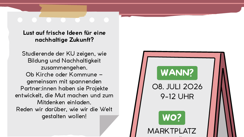 Plakat Projektmesse Nachhaltigkeit