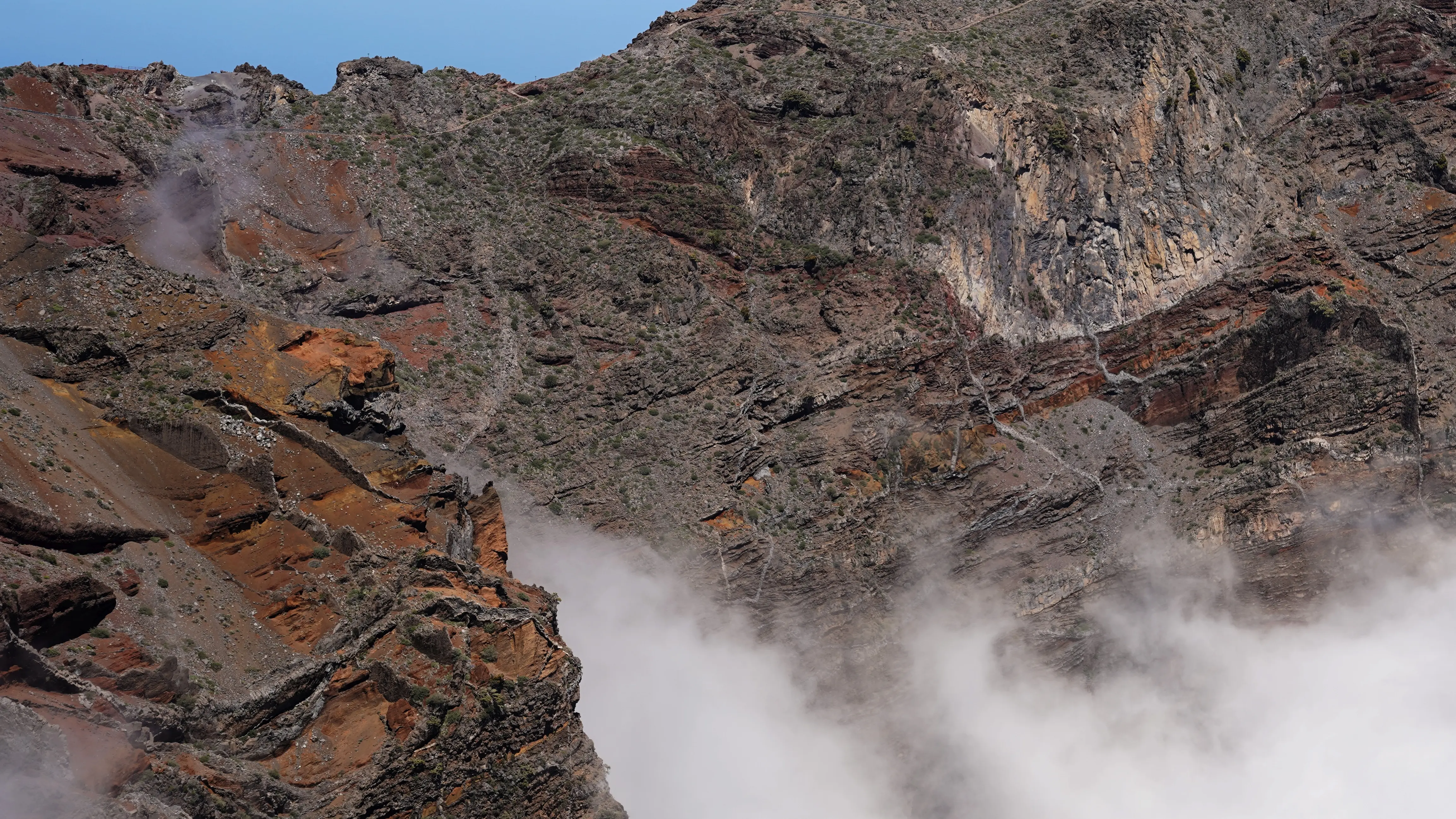 Blick auf die Wand der Caldera del Taburiente