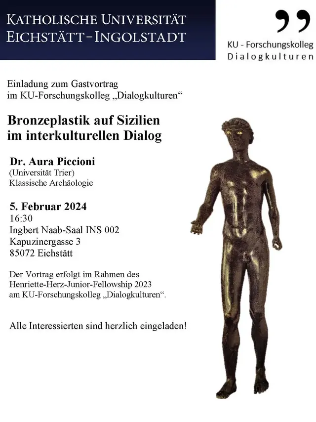5 2 2024 Vortrag Dialogkulturen Aura Piccioni Antike Bronzen