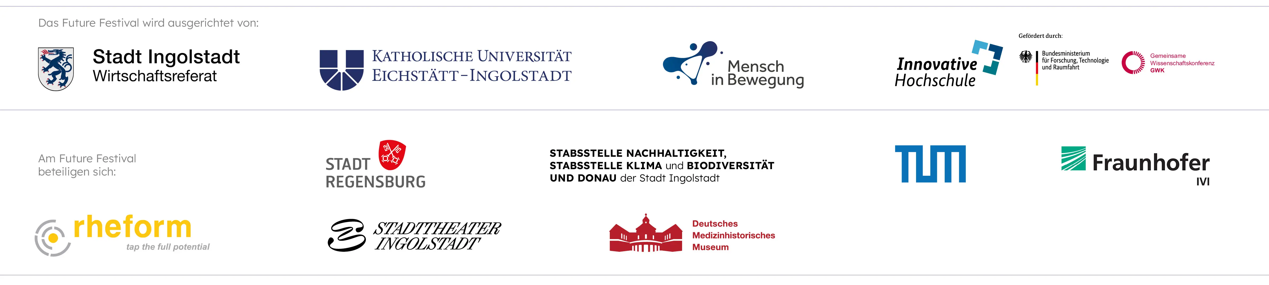 Logos der Institutionen