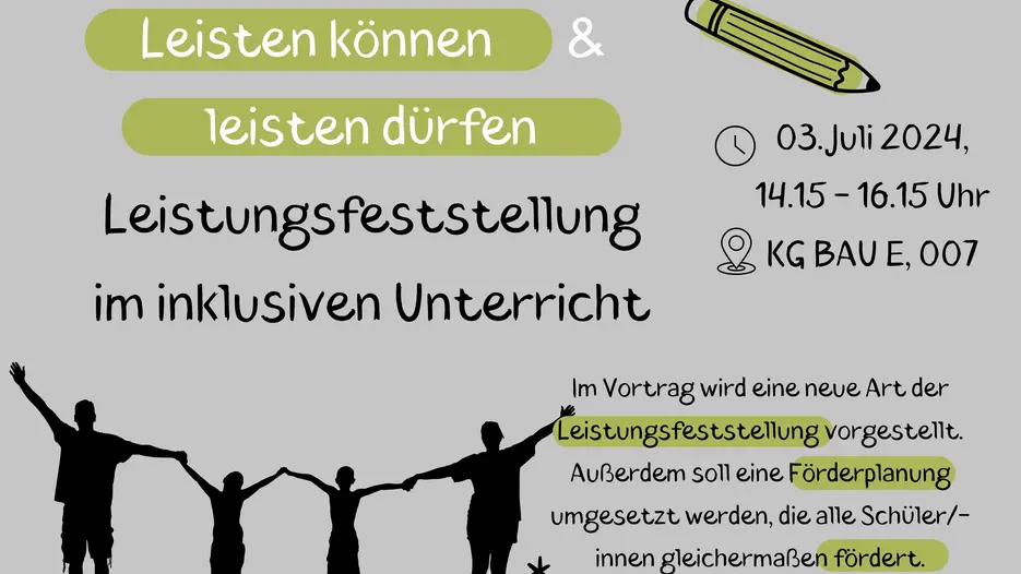 Plakat Leistungsfeststellung