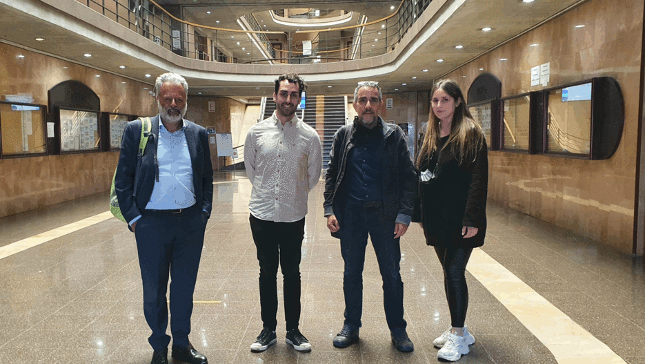 Harald Pechlaner mit Hugo Padrón Ávila, Raúl Hernandez Martin, Sara García Gonzalez