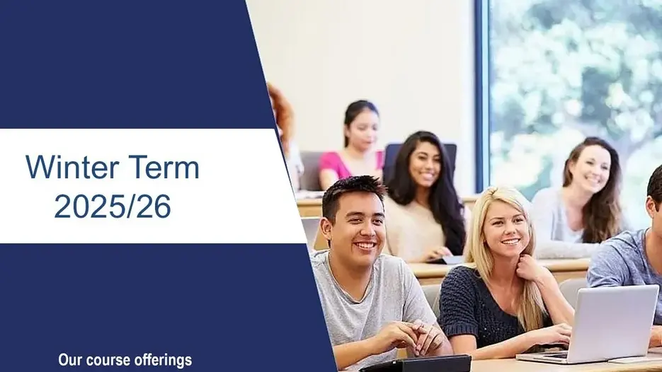 New courses in Winter term 2025_26