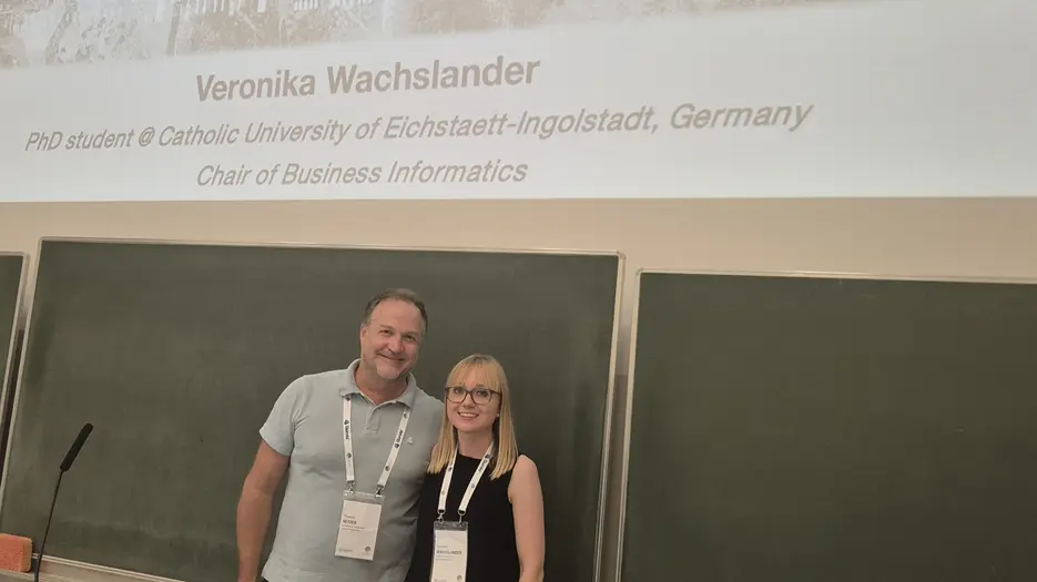 Prof. Thomas Setzer and Veronika Wachslander at the IFORS26