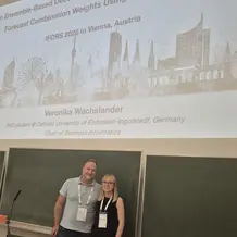 Prof. Thomas Setzer and Veronika Wachslander at the IFORS26