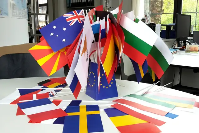 verschiedene Flaggen