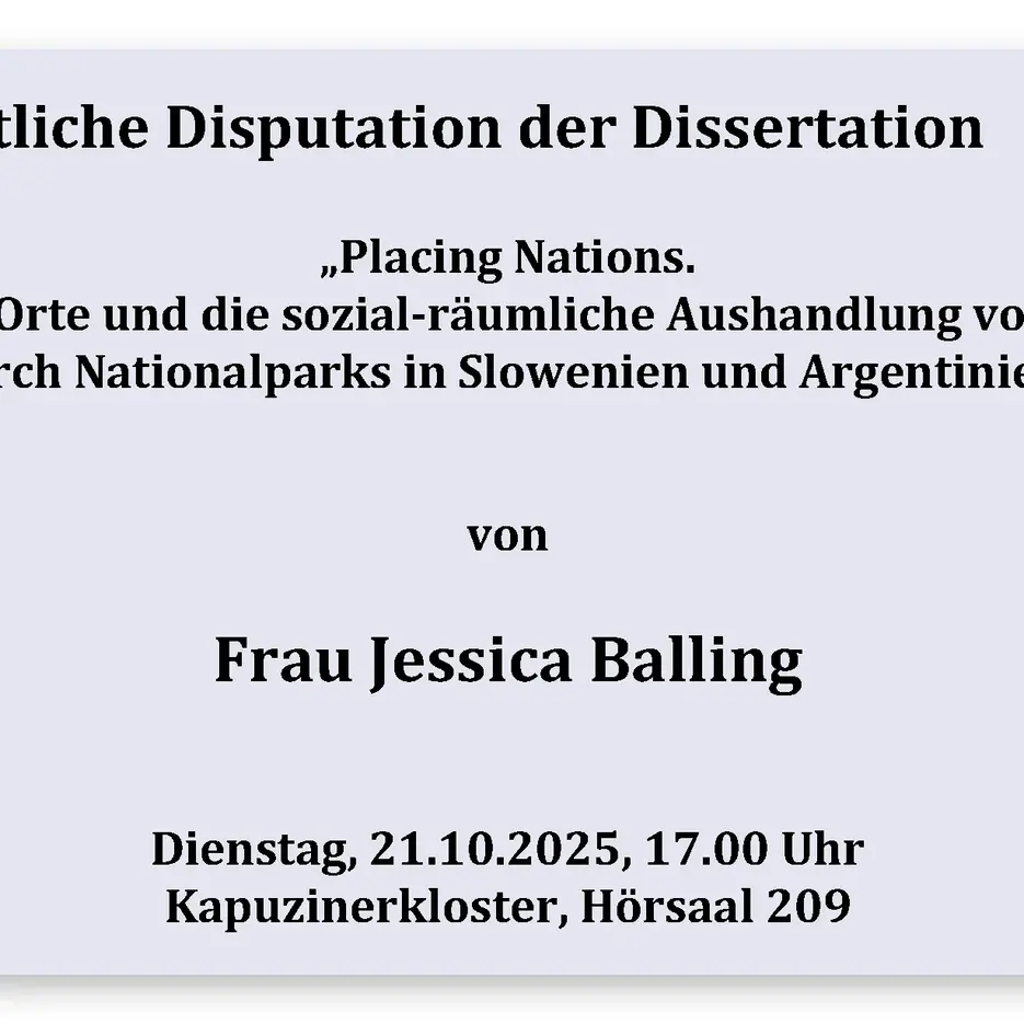 Plakat Disputation Balling