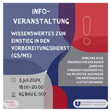 Plakat Vorbereitungsdient