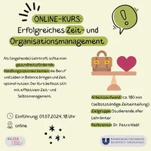 Poster Zeit- und Organisationsmanagement