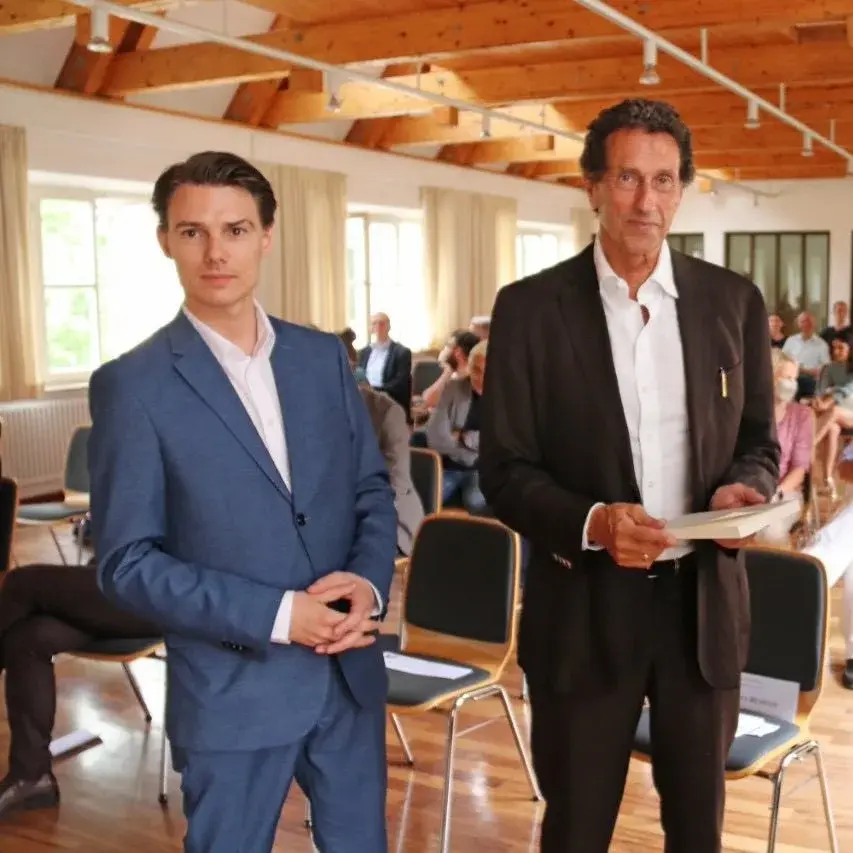 Bild am Studientag im Juli 2022: Dr. Dr. Klaus Viertbauer, Prof. Dr. Dr. h.c. Julian Nida-Rümelin, Prof. Dr. Dr. Martin Breul (v.l.n.r.)