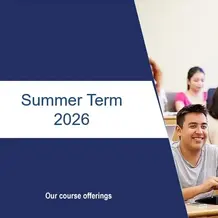 Banner Course Offerings Summer Term