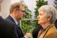 Der Dies Oeconomicus bot die Möglichkeit zum Austausch auf dem Campus.