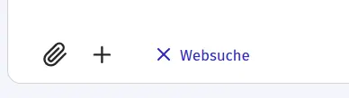 Websuche aktiviert
