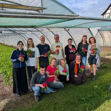 Exkursionsgruppe auf der Insel Reichenau